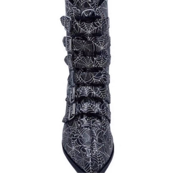 Strange CVLT Spiderweb Coven Boots size 11 - Picture 2 of 8